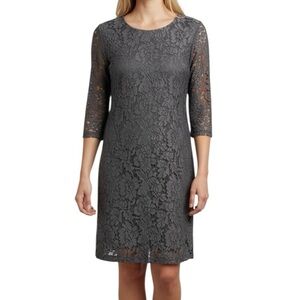 NWT MADEWELL Long Sleeve Lace Detail Back Zipper Shift Mini Dress Size 4